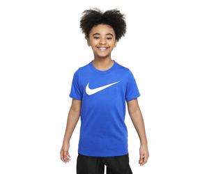 Nike Swoosh Cw6941 Short Sleeve T-shirt Blue 4-5 Years Boy