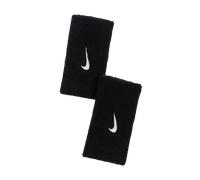 Nike Swoosh Double-Wide Wristbands 2.0 (2-Pack) - Black ONE SIZE