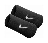 Nike Swoosh Double Wristbands Black White Sweatband Pair