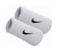 Nike Swoosh Double Wristbands White Black Sweatband Pair