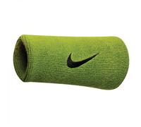 Nike Swoosh Doublewide Sweatbands (Pack of 2) Green Neongrün, Schwarz Size:One Size
