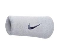 Nike Swoosh Doublewide Wristbands White/Obsidian OSFM