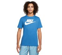 Nike Swoosh Futura Mens T Shirt in Blue Jersey - Size Small