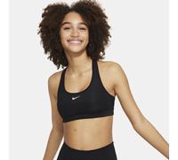 Nike Dri-Fit Swoosh Sports Bras Girls - Black, Size XS