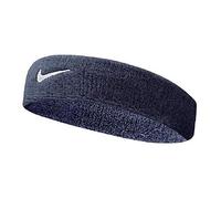 (One Size, Obsidian/White) Nike Swoosh Headband | Sports Sweatband