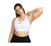 Nike Swoosh High-Support Women's Padded Adjustable Sports Bra - White M (A-B)