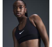 Nike Swoosh High-Support Women's Non-Padded Adjustable Sports Bra - Black - Recycled Polyester Minimum XL (F-G)
