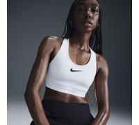 Nike Swoosh High-Support Women's Padded Adjustable Sports Bra - White M (A-B)