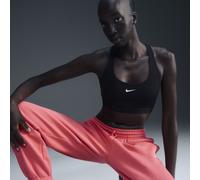 Nike Swoosh Light Support Women's Non-Padded Sports Bra - Black - Polyester/Elastane XXL