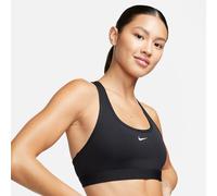 Nike Swoosh Light Support Women's Non-Padded Sports Bra - Black - Polyester/Elastane XXS