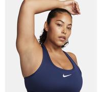 Nike Women's Swoosh Medium Support Sports Bra - Midnight Navy/White - Blue - Size: Medium