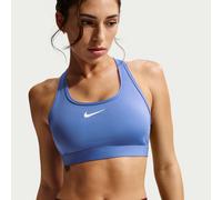 Nike Swoosh Medium-Support Women's Padded Sports Bra - Blue - Polyester/Elastane XXL
