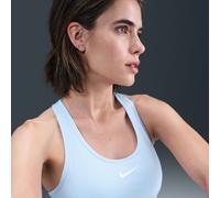 Nike Swoosh Medium-Support Women's Padded Sports Bra - Blue - Polyester/Elastane XXS