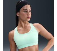 Nike Swoosh Medium-Support Women's Padded Sports Bra - Green - Polyester/Elastane S