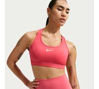 Nike Swoosh Medium-Support Women's Padded Sports Bra - Pink - Polyester/Elastane M