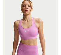 Nike Swoosh Medium-Support Women's Padded Sports Bra - Purple - Polyester/Elastane S