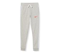 NIKE Swoosh Pants Grey Heather/Bright Crimson S