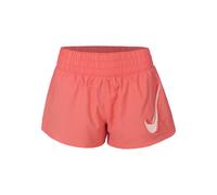 Nike One Swoosh HJ2195-814 Women's Running Shorts with Dri-Fit Technology, Integrated Briefs and Mid Rise Waistband, Magic Ember, S