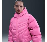 Nike Swoosh Series Women's Therma-FIT Oversized Down Puffer Jacket - Pink - Polyester S (UK 8-10)