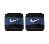 Nike Swoosh Wristband (Pack of 2) (One Size) (Black/Blue/White)