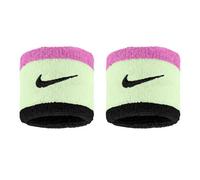 Nike Swoosh Wristband (Pack Of 2) Volt/pink/black (One Size)