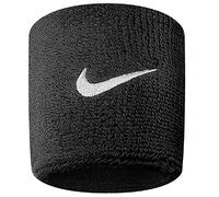 Nike Swoosh Wristbands (One Pair) - Black/White, One Size