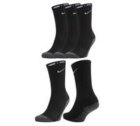 (Black, M (UK5 - UK8)) Nike Dri Fit Mens Cushion Crew Socks SX5547