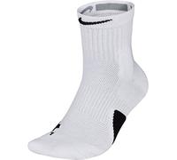 NIKE SX7625-100 Elite Mid Socks Unisex White/Black/Black XL