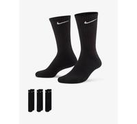 Nike SX7664 Unisex Everyday Cushion Crew Training Socks (3 Pairs) Black - Size Large