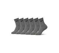 NIKE SX7669-064 Everyday Cushioned Socks Men's Carbon Heather/Black M