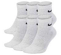 Nike Everyday Cushioned Training Ankle Socks (6 Pairs) - White 11-14.5