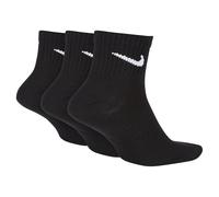 Nike Everyday Lightweight Ankle Socks 3 Pairs EU 34-38 Black / White