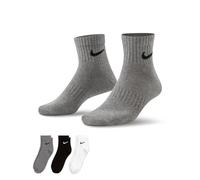 Nike Everyday Lightweight Training Ankle Socks (3 Pairs) - Multi-Colour 8-11