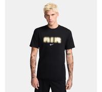 Nike T-Shirt Mens Air Black Gold Graphic Print Short Sleeve Crew Neck Classic