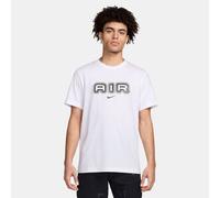 Nike T-Shirt Mens Air White Black Graphic Print Short Sleeve Crew Neck Classic