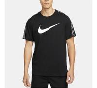 Nike T Shirt Mens Black Sportswear Repeat Swoosh Cotton Short Sleeve Pullover