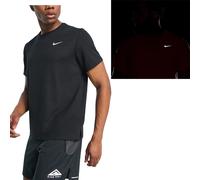 Nike DV9315-010 M NK DF UV Miler SS T-Shirt Men's Black/Reflective SILV Size L