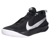 NIKE Team Hustle D 10 Gs Solid, Black MTLC Silver Volt White, 5 UK