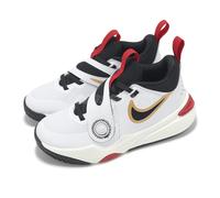 Nike Team Hustle D 11 PS White Gold Kids Preschool Basketball Shoes DV8994-104