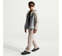 Nike Tech Fleece Big Kids' (Boys') Open-Hem Trousers - Brown - Cotton L