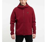 NIKE TECH FLEECE FULL ZIP HOODIE SIZE XXL (928483 677) RED / BLACK