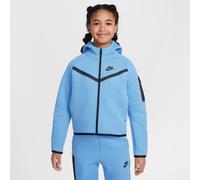 Nike Tech Fleece Girls' Full-Zip Hoodie - Blue M