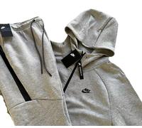 Nike Tech Fleece Mens Tracksuit SET Size XL Retro GREY HEATHER Old School Style