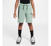 Nike Tech Fleece Older Kids' (Boys') Shorts - Green - Cotton/Polyester XS