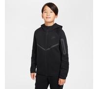 Nike Tech Fleece Older Kids' Full-Zip Hoodie - Black - Cotton/Polyester XL