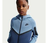 Nike Tech Fleece Older Kids' Full-Zip Hoodie - Blue - Cotton/Polyester M