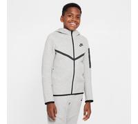 Nike Tech Fleece Older Kids' Full-Zip Hoodie - Grey - Cotton/Polyester L
