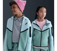 Nike Tech Fleece Older Kids' Full-Zip Hoodie - Grey - Cotton/Polyester XL