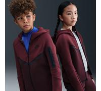 Nike Tech Fleece Older Kids' Full-Zip Hoodie - Red - Cotton/Polyester S