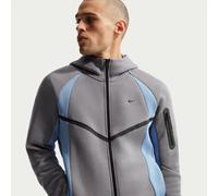 Nike Tech Men's Colour-Block Full-Zip Fleece Windrunner Jacket - Black - Cotton/Polyester L